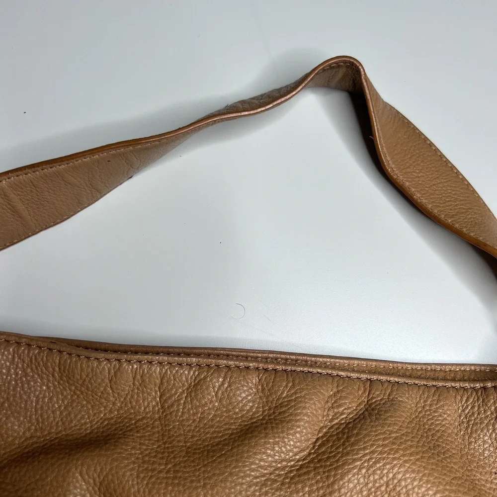 Michael Kors Austin Pebbled Leather Shoulder‎ Tote Bag Brown Slouchy Hobo